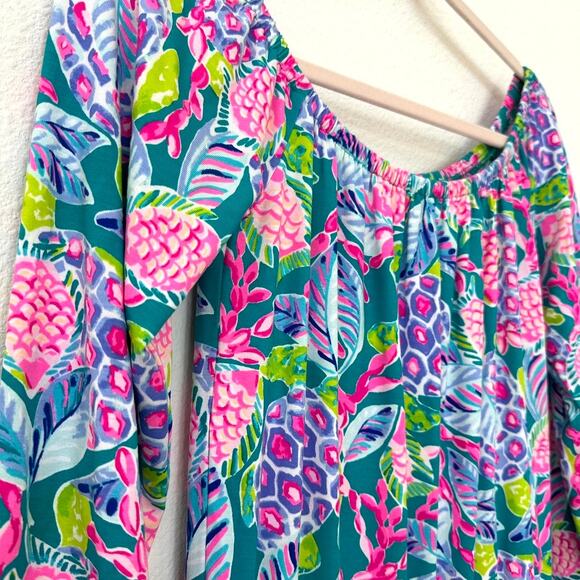 Lilly Pulitzer Lana Skort Romper - Off Shoulder, Size XS (NWOT) - Picture 4 of 10